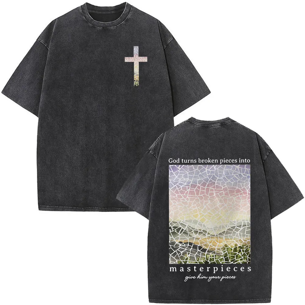 CAMISETAS CRISTIANAS  OVERSIZED WASHED